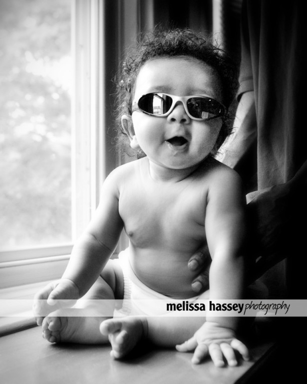baby in sunglasses