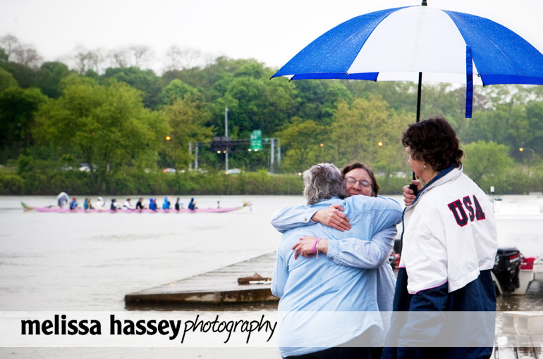 hug on the schuylkill river