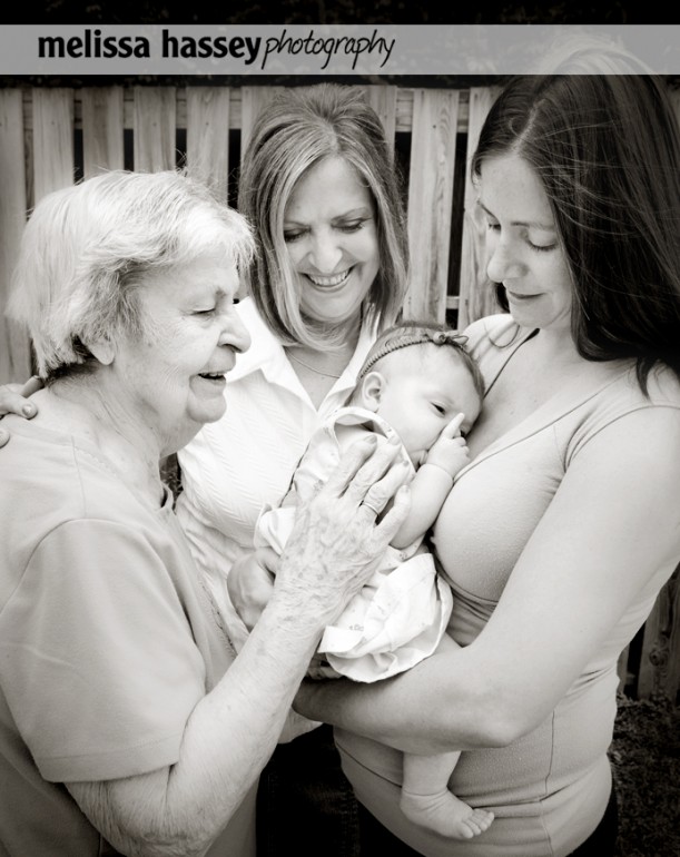 great grandmother, grancmother, mother & baby