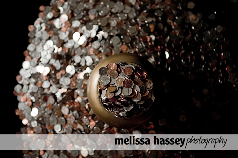 pennies, nickels, dimes