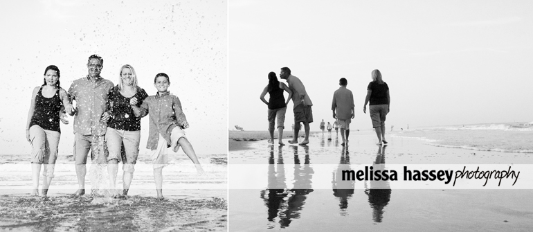 splashing in the ocean