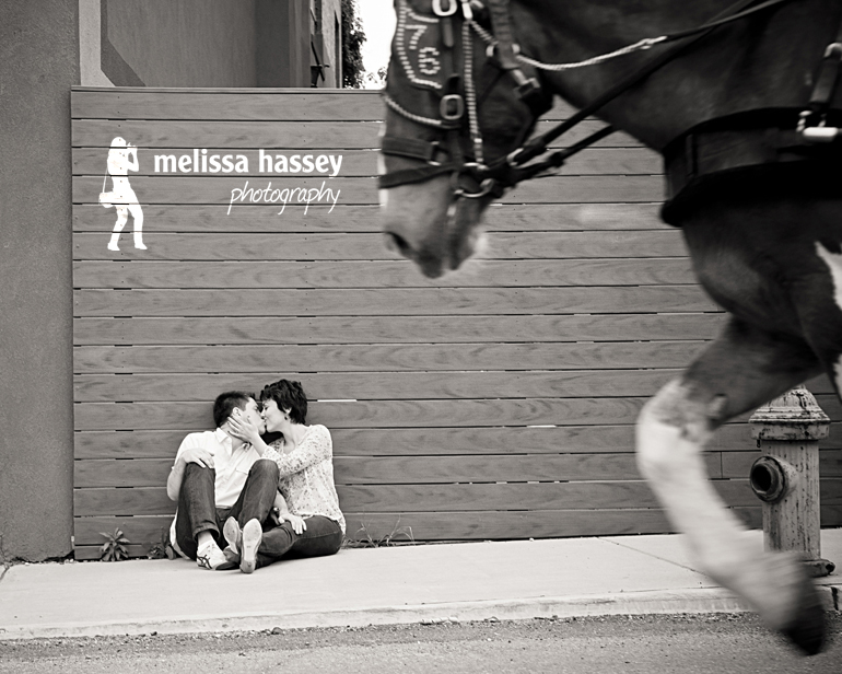 kissing couple on american street
