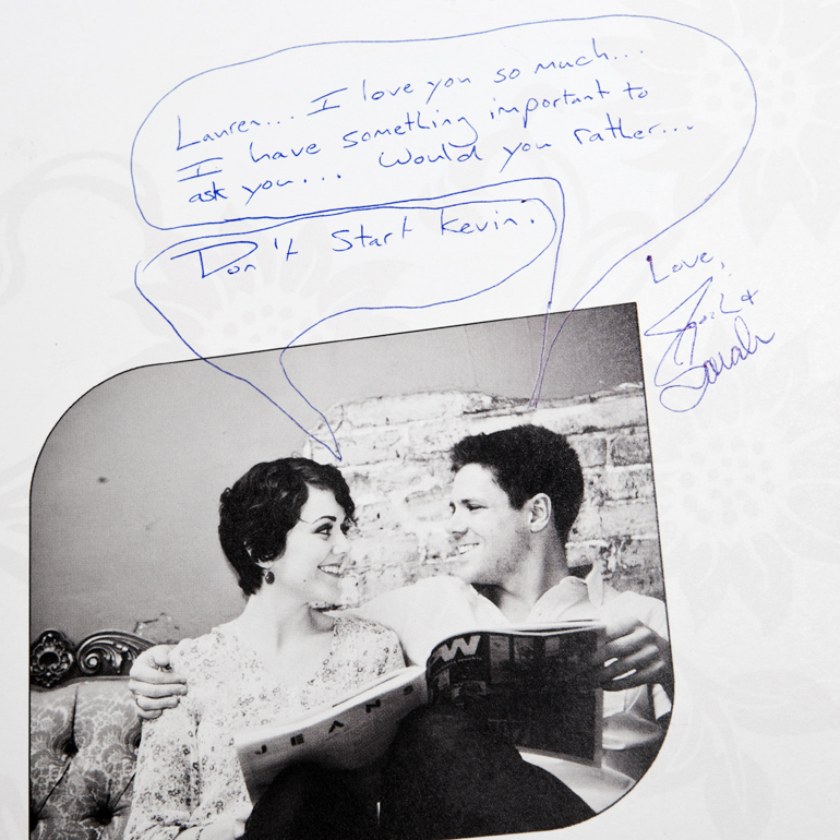 custom wedding sign in