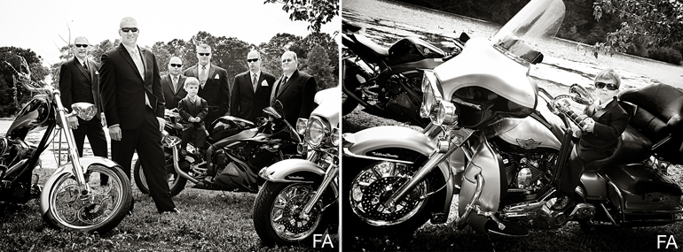 motorcycle groomsmen