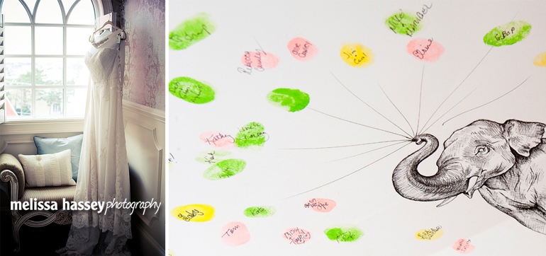 thumbprint wedding sign in